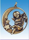 Medalhão Anjo Tocando 03